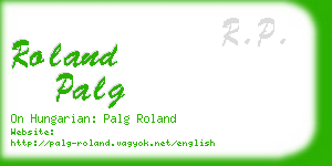 roland palg business card